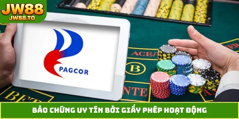 Bảo chứng uy tín bởi giấy phép hoạt động