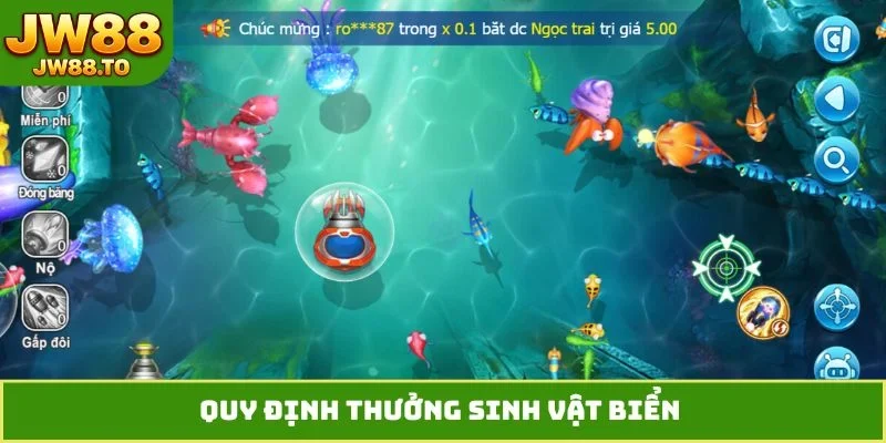 Quy định thưởng sinh vật biển 