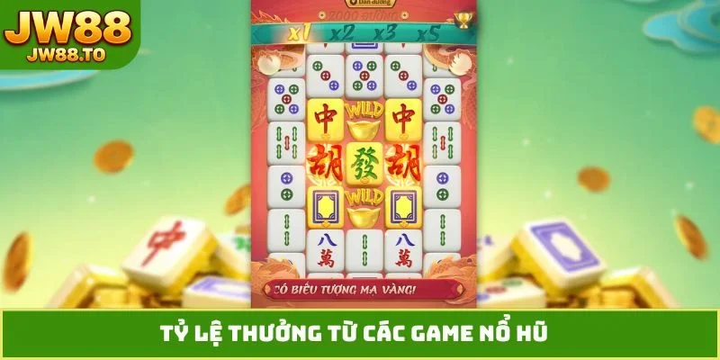 Tỷ lệ thưởng từ các game nổ hũ